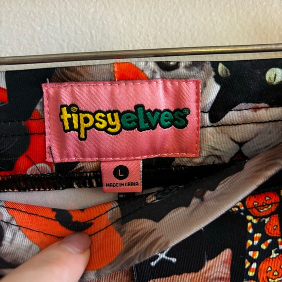 Tipsy Elves Halloween Cat Leggings - Picture 4 of 5